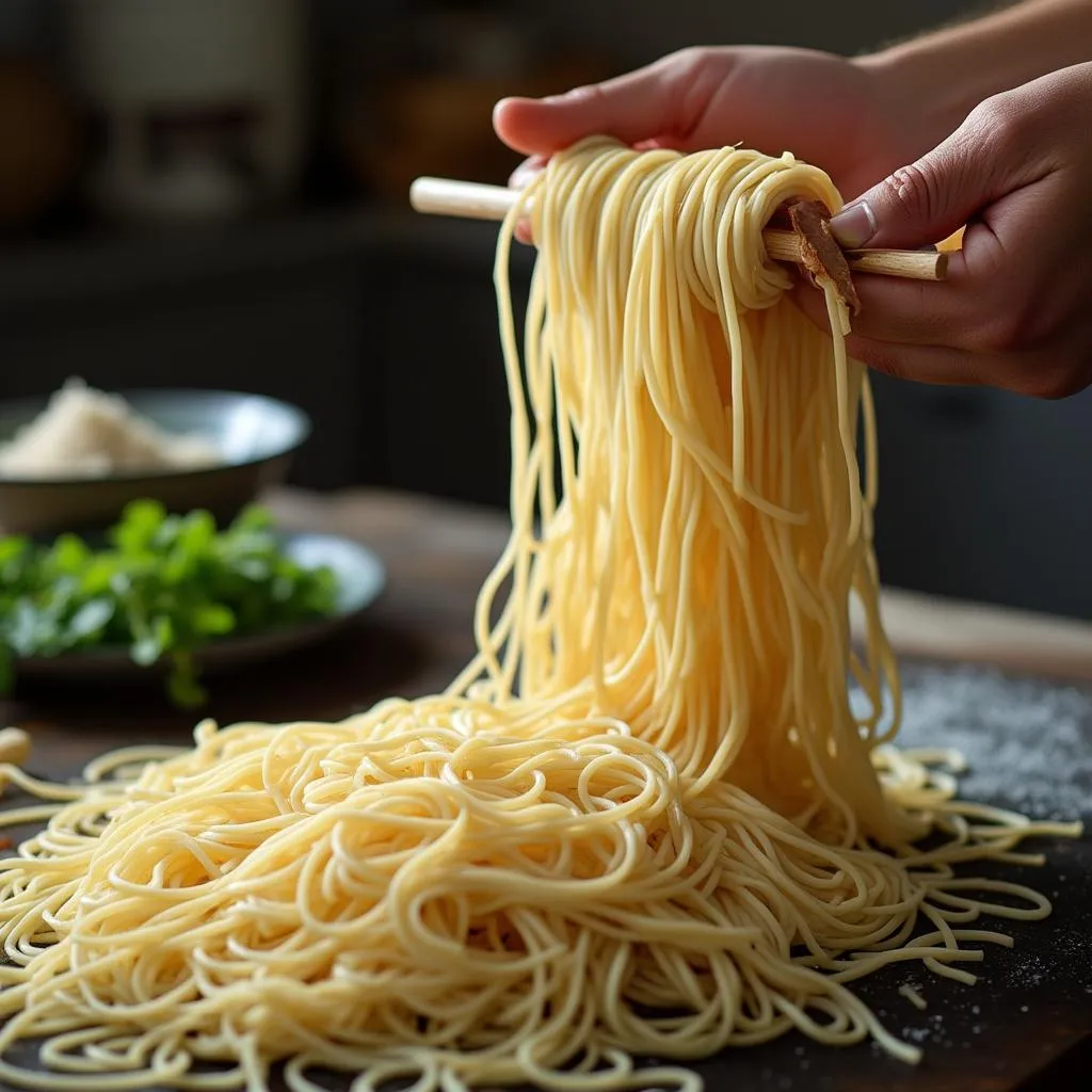 Fideos frescos de ramen