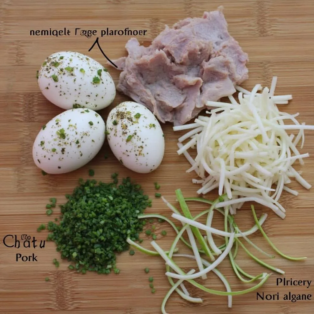 Ingredientes frescos para toppings